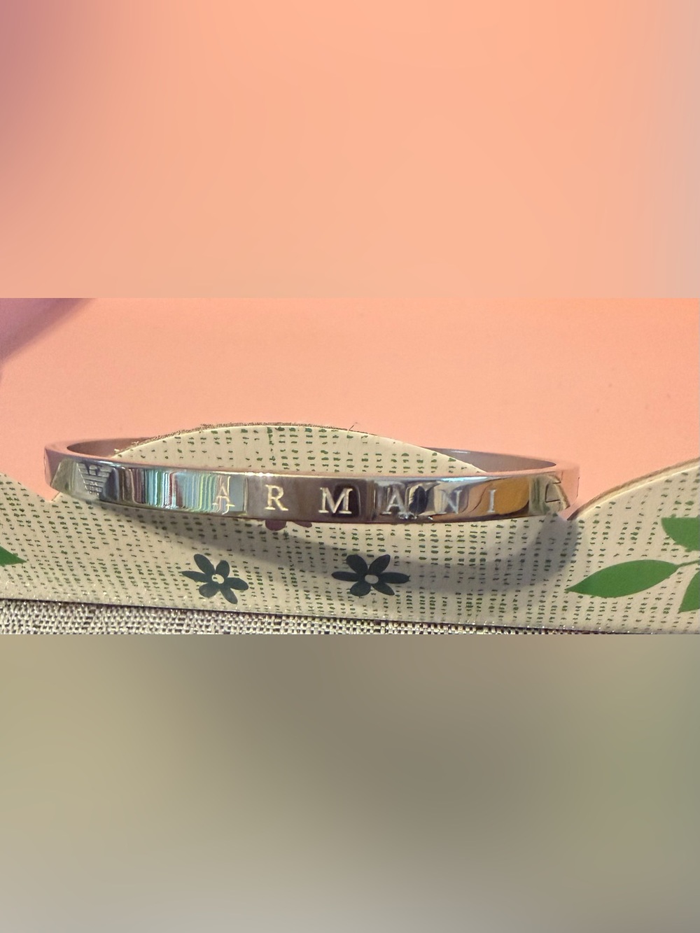 Emporio Armani Stainless Steel Bangle Bracelet